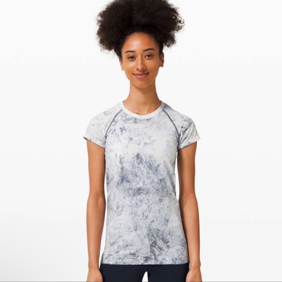 lululemon athletica Tops - Lululemon Swiftly Tech Short Sleeve 2.0 MultiDye
Multi Dye White Grey Black 8